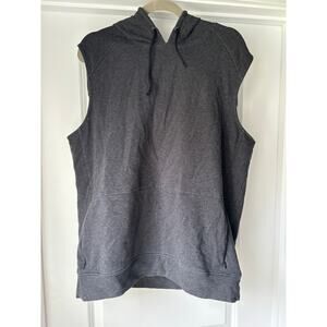 Gaiam Men's Namaste Charcoal Grey Sleeveless
Athletic Hoodie - Sz Large EUC